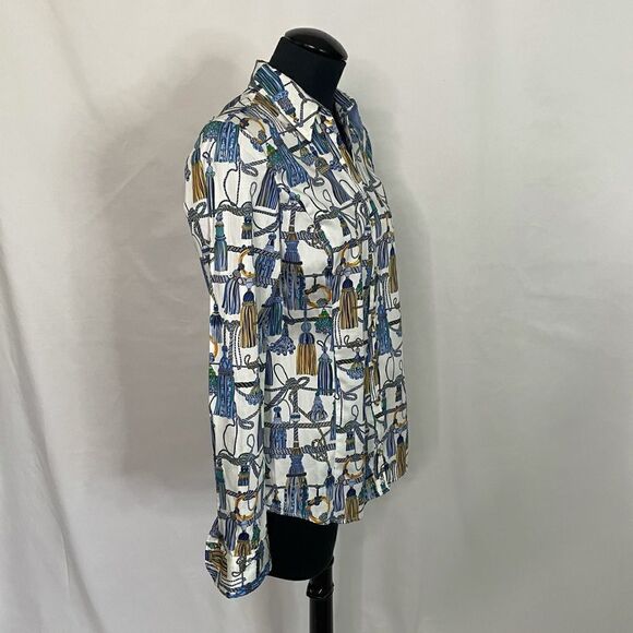 Tommy Hilfiger NWT Tassle Print Blouse - Women’s SP - Picture 3 of 6